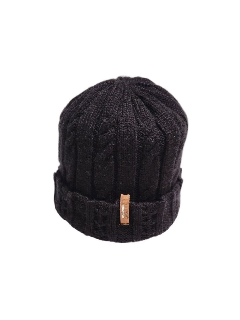 Burton Beanie Black Cable Knit One Size
